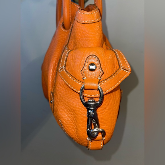Cole Haan Village Tote. Soft, Orange Leather Bag Perfect For Summer. Beautiful! - Picture 5 of 11